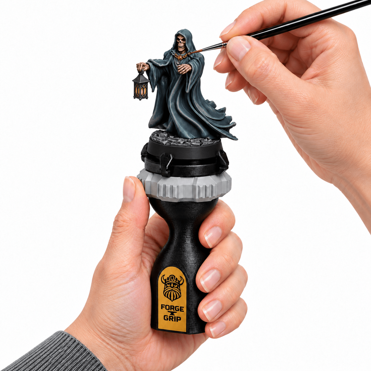 Forge Grip Miniature Painting Handle | Adjustable Model Holder - Fat Dwarf