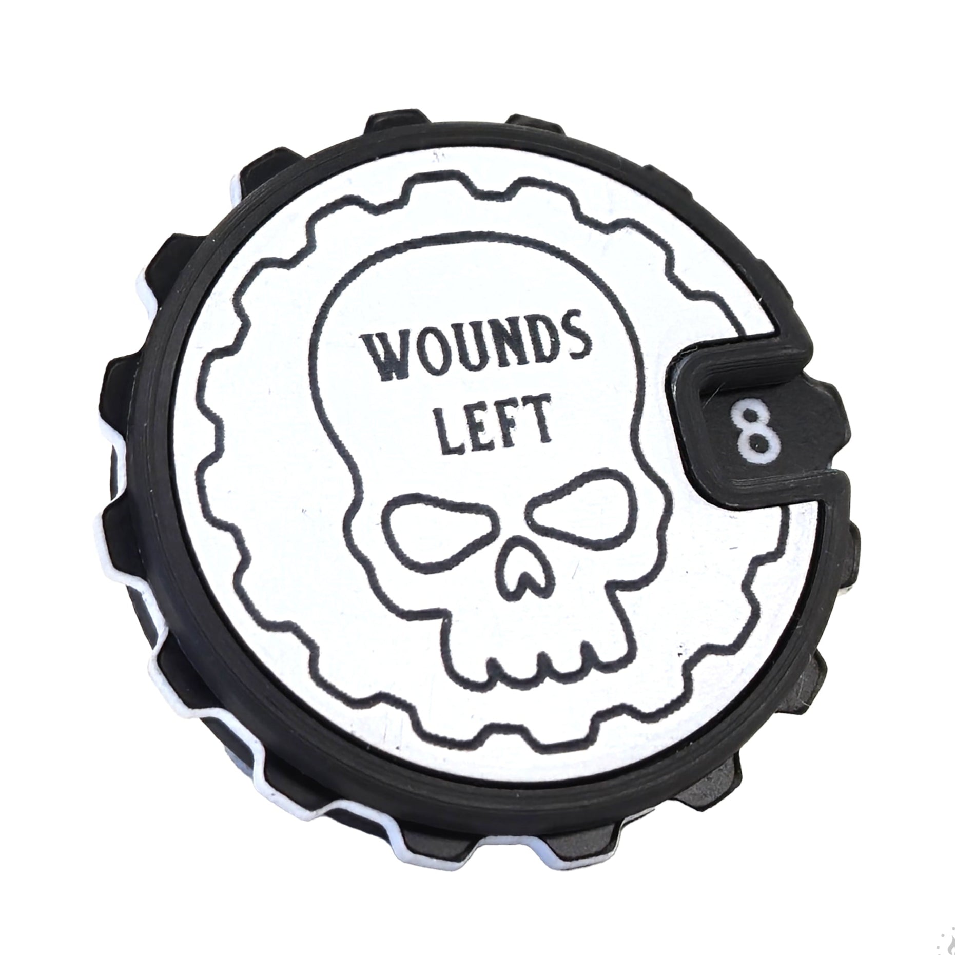 1 - 16 Table top Wound Tracker (Choose a Colour) - Fat Dwarf