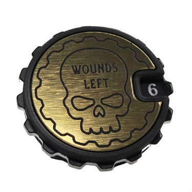 1 - 16 Table top Wound Tracker (Choose a Colour) - Fat Dwarf