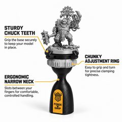 Forge Grip Miniature Painting Handle | Adjustable Model Holder - Fat Dwarf