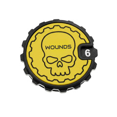 Sunfire Yellow 1 - 16 Tabletop Wound Tracker - Fat Dwarf